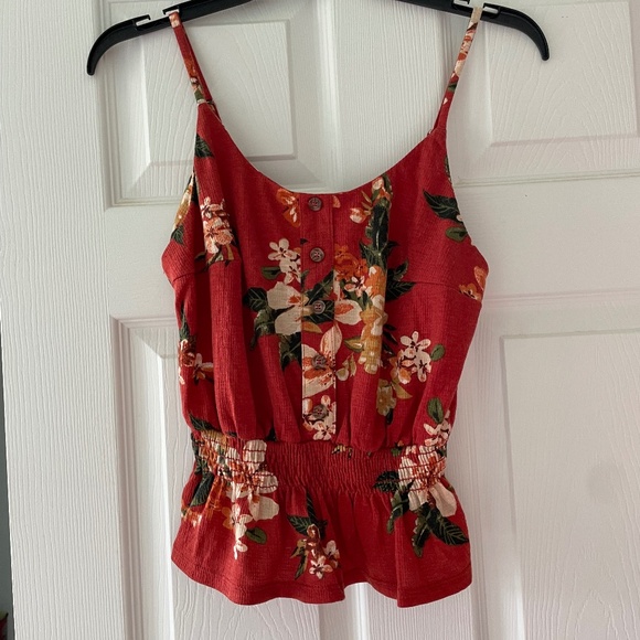 Floral Spaghetti Strap Top - Size S - Picture 1 of 2